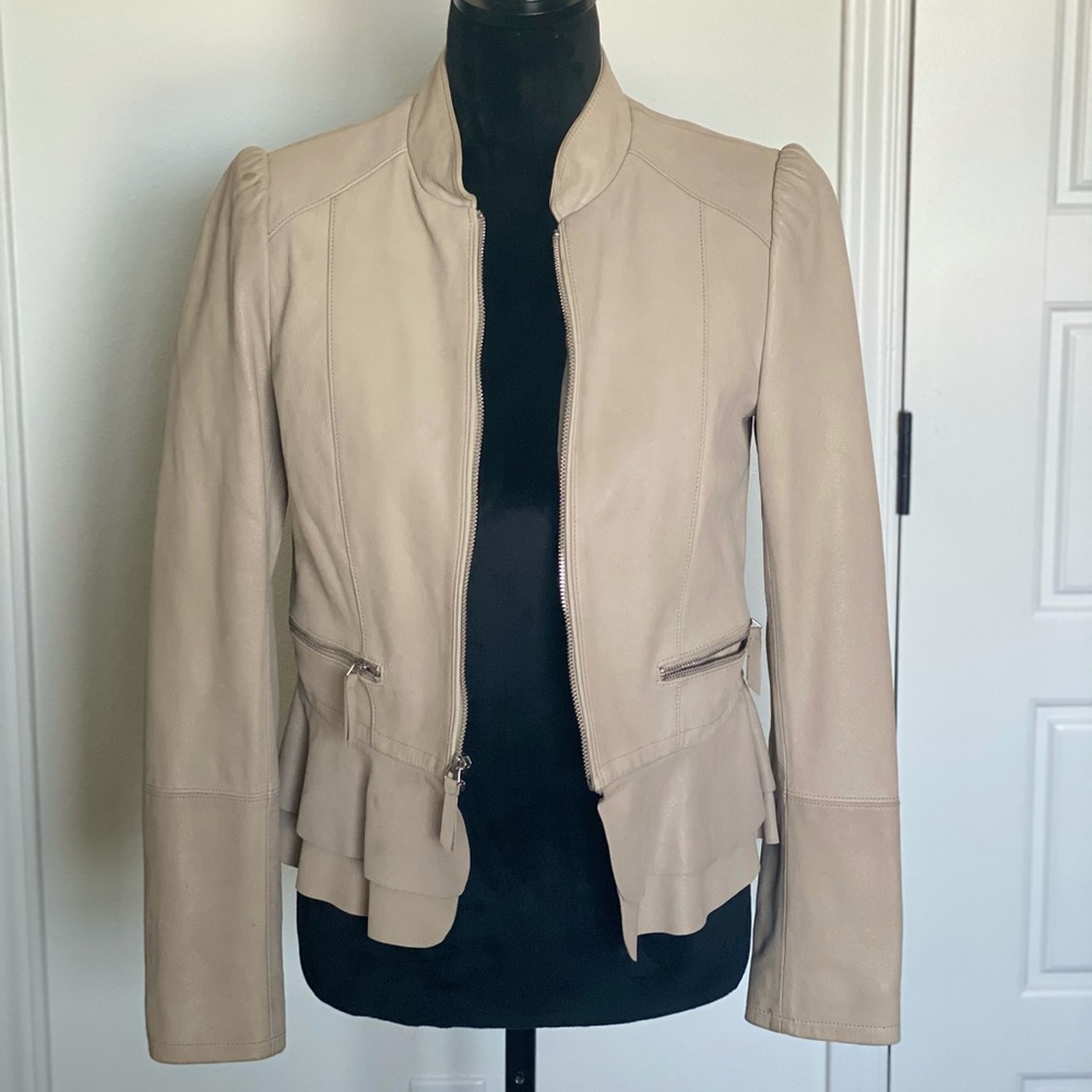 Leather jacket, never wear